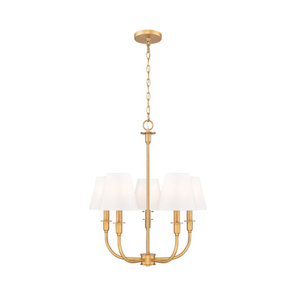 Tova Chandelier in Rubbed Brass (22.5-Inch).