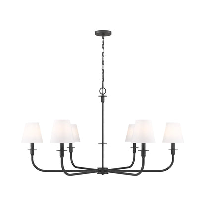 Tova Chandelier in Matte Black (48.75-Inch).