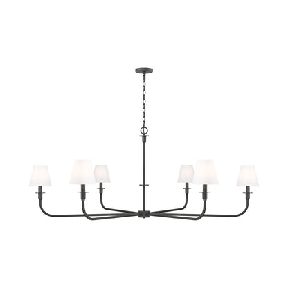 Tova Chandelier in Matte Black (65.75-Inch).