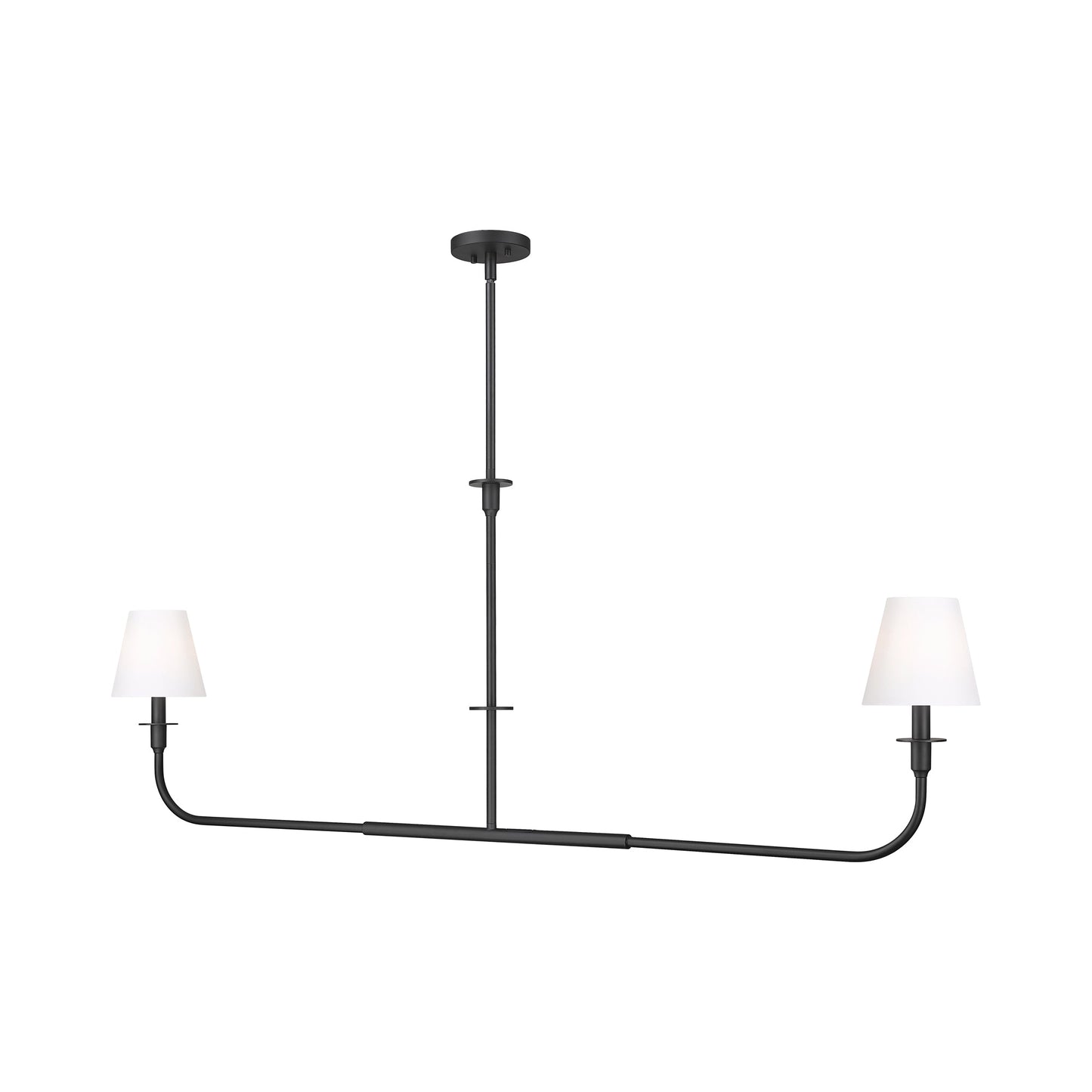 Tova Linear Chandelier in Matte Black (63.75-Inch).