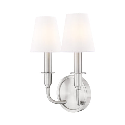Tova Wall Light in Brushed Nickel (2-Light).