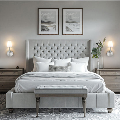 Tova Wall Light in bedroom.