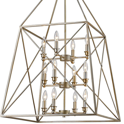 Trestle Chandelier in Detail.