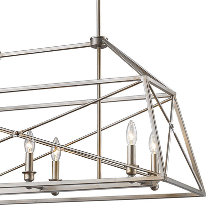 Trestle Linear Chandelier in Detail.