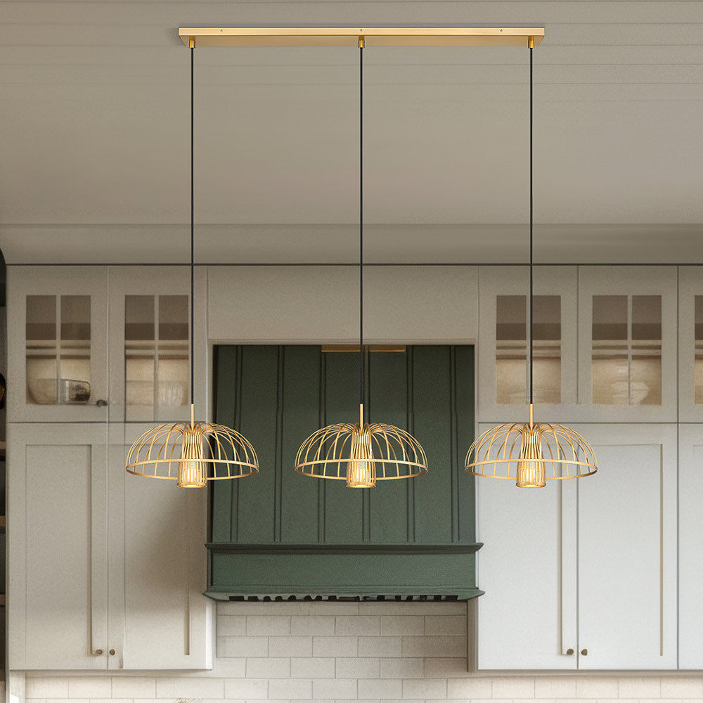Valencia Linear Chandelier in Detail.