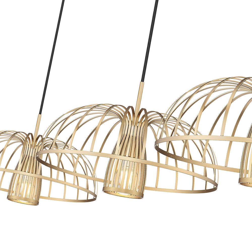 Valencia Linear Chandelier in Detail.