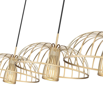 Valencia Linear Chandelier in Detail.