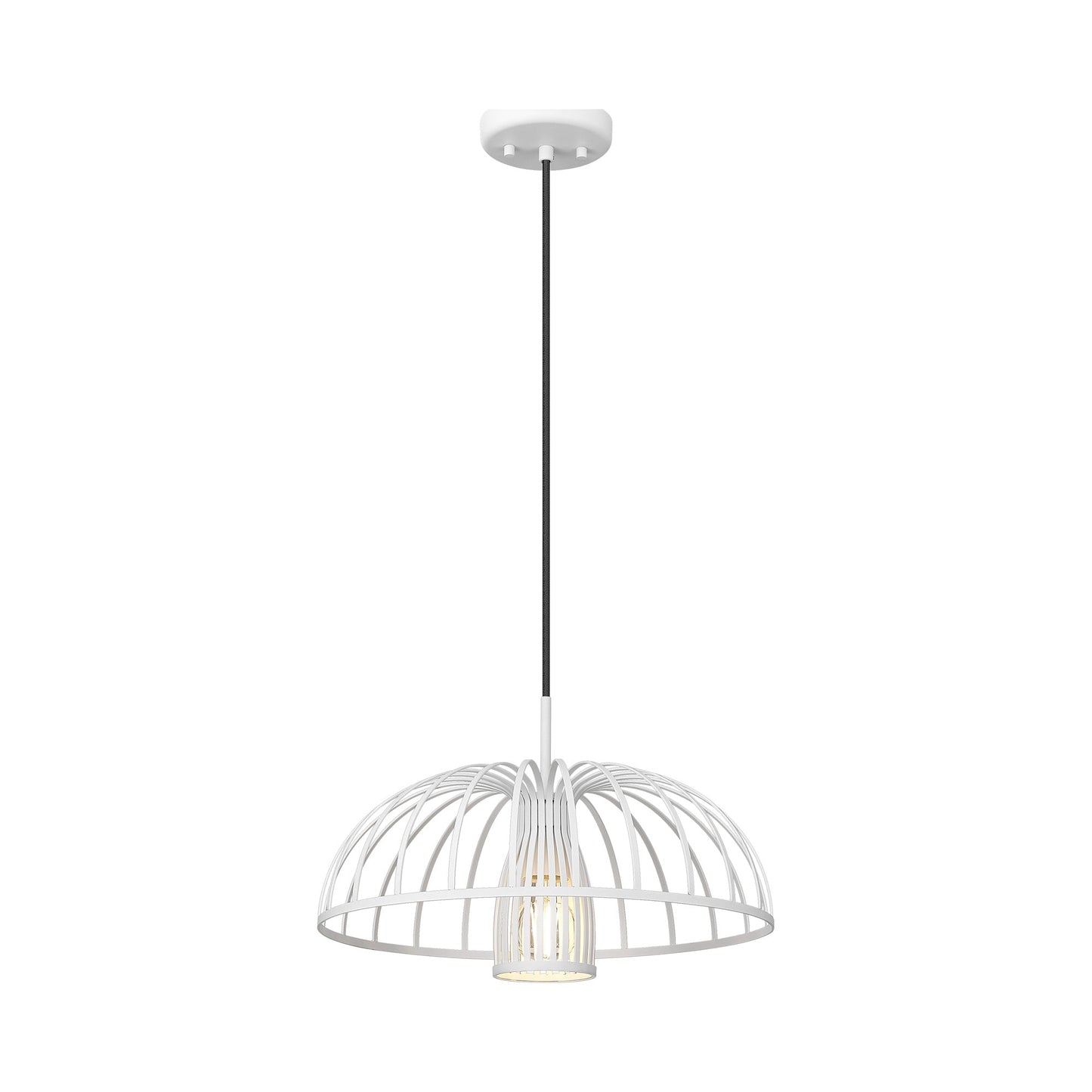 Valencia Pendant Light in Texture White (16-Inch).