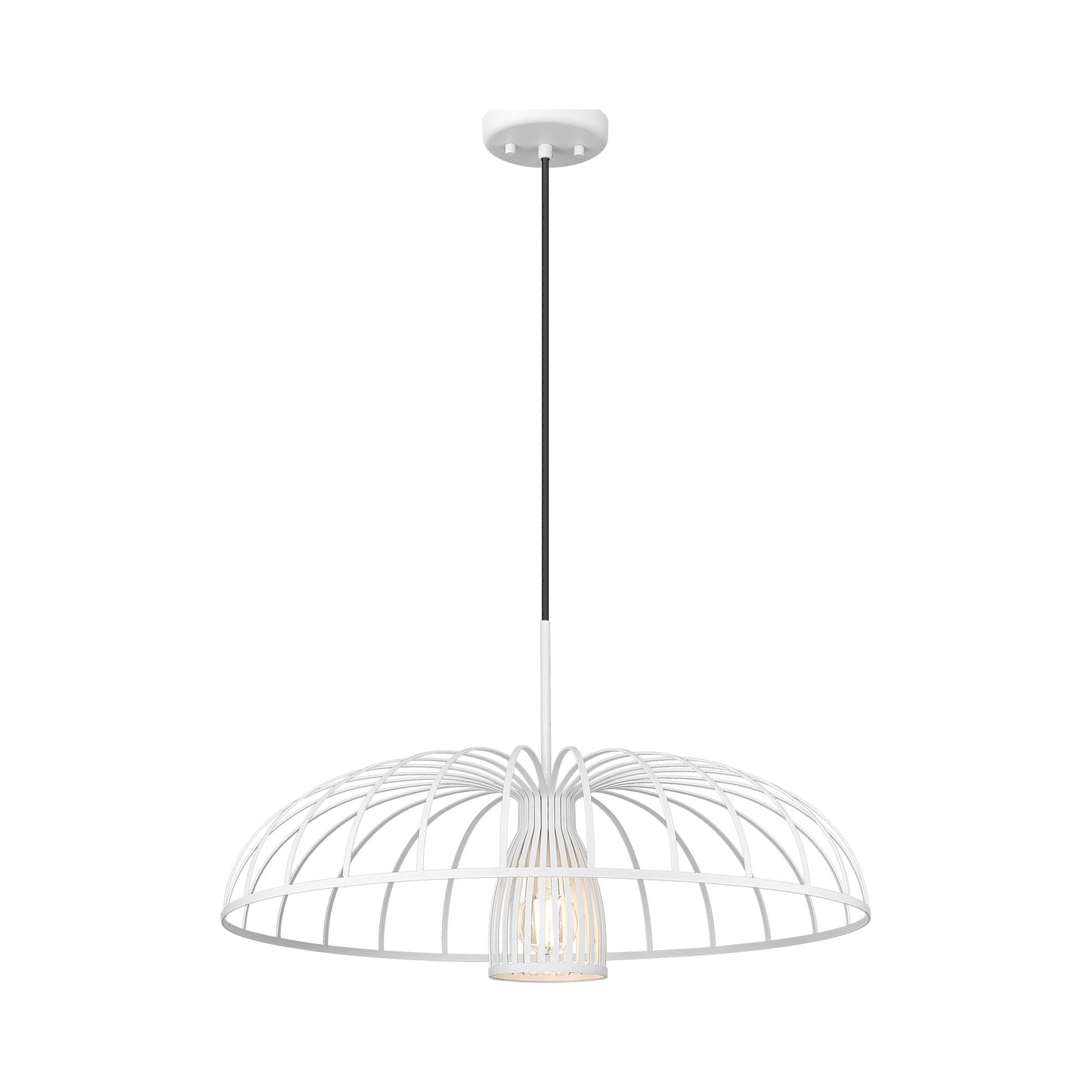 Valencia Pendant Light in Texture White (24-Inch).