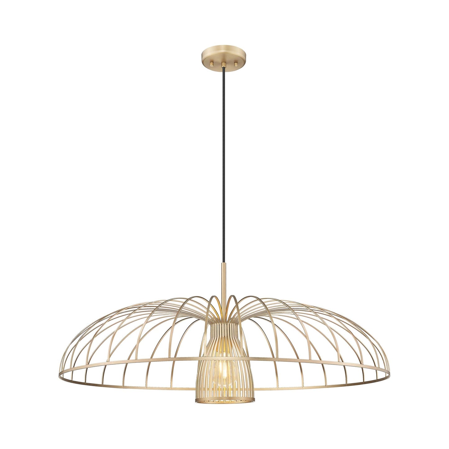 Valencia Pendant Light in Modern Gold (35-Inch).