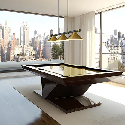 Vanguard 3050-15 Cone Billiard Pendant Light in game room.