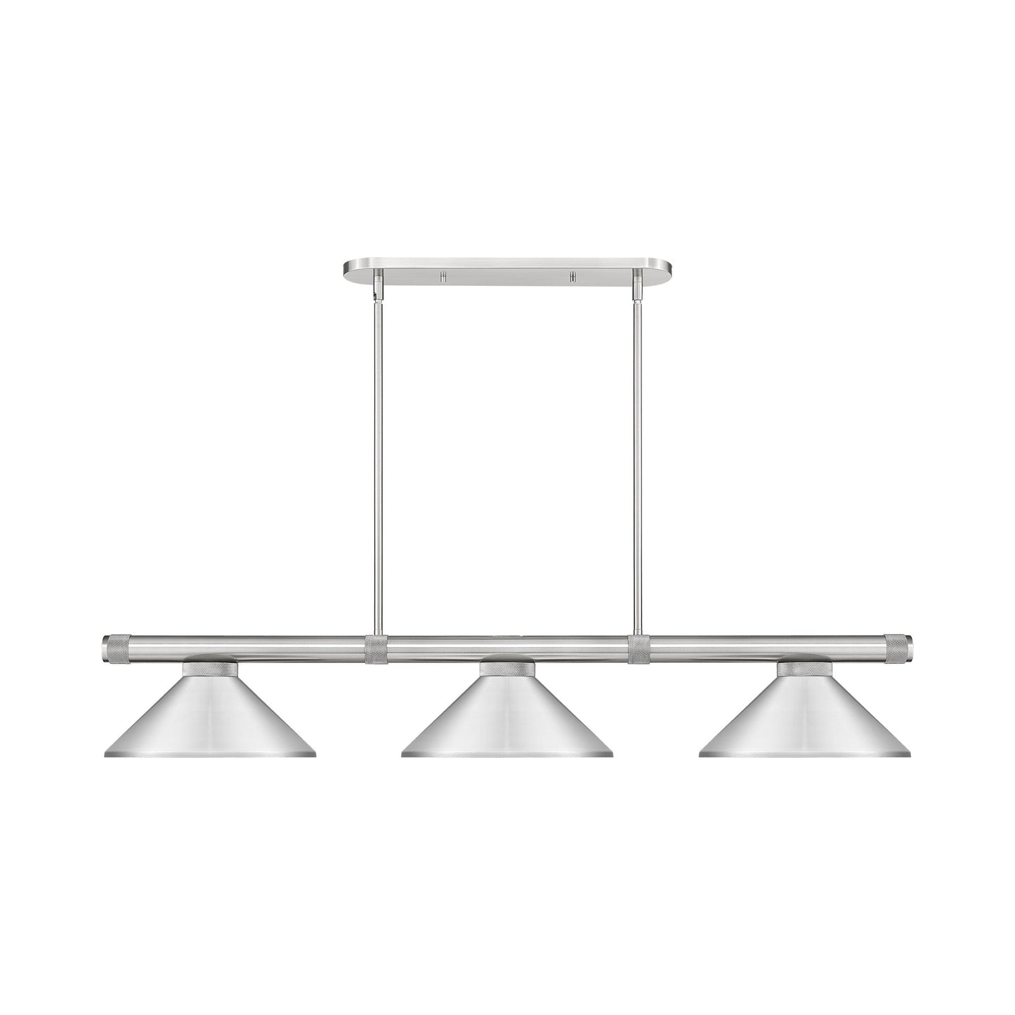 Vanguard Cone Billiard Pendant Light in Brushed Nickel (Brushed Nickel/8.5-Inch).