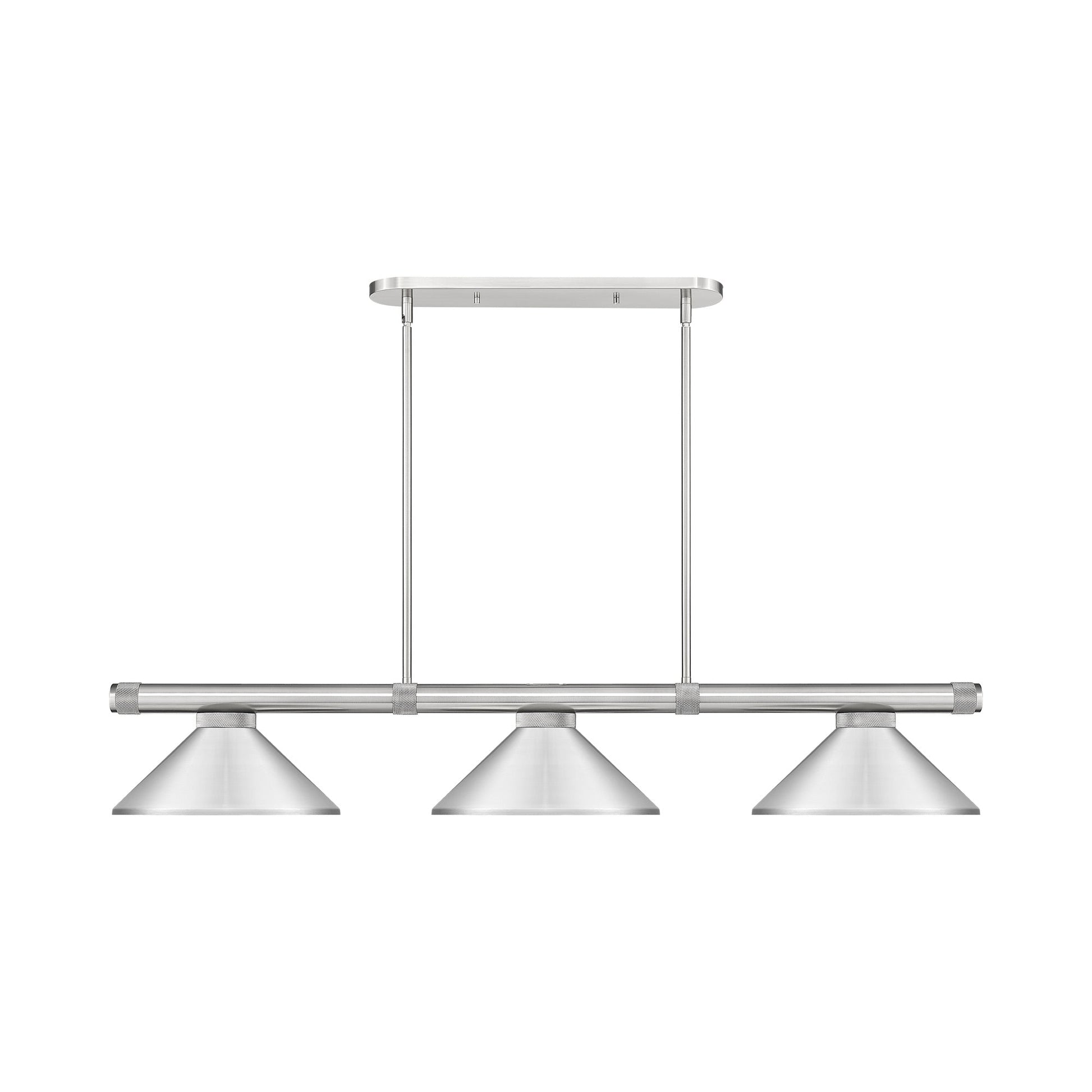 Vanguard Cone Billiard Pendant Light in Brushed Nickel (Brushed Nickel/8.5-Inch).
