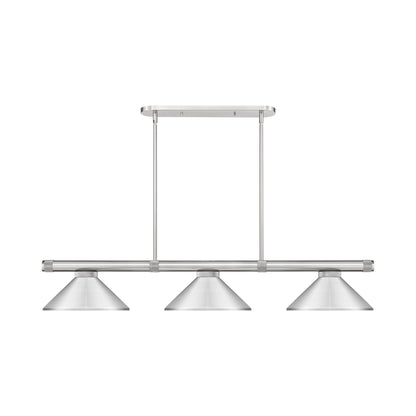 Vanguard Cone Billiard Pendant Light in Brushed Nickel (Brushed Nickel/8.5-Inch).