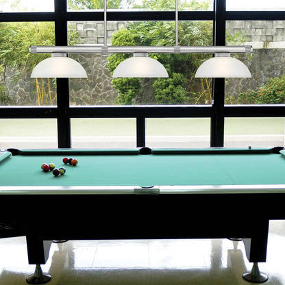 Vanguard Dome Billiard Pendant Light in game room.