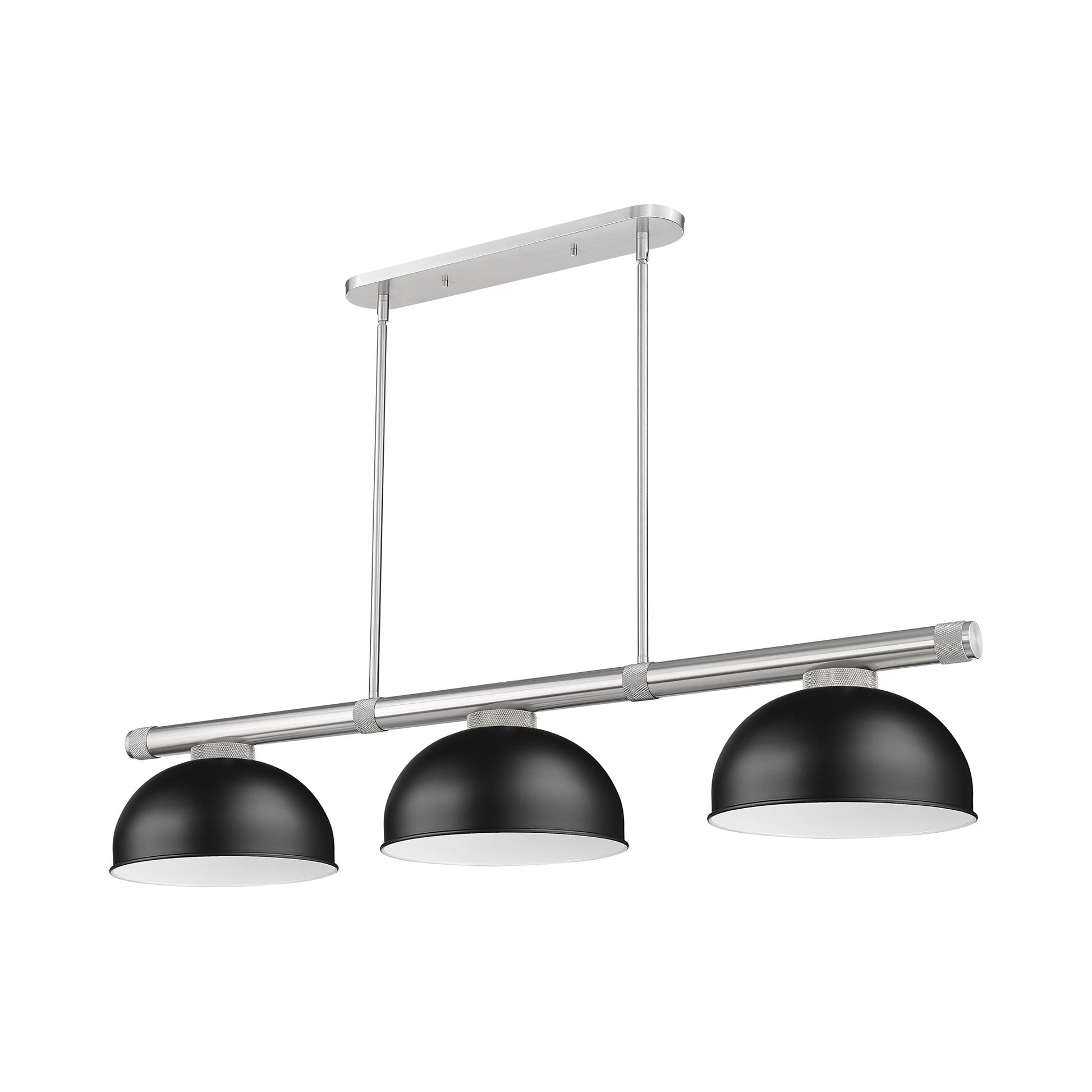 Vanguard Dome Steel Billiard Pendant Light in Detail.