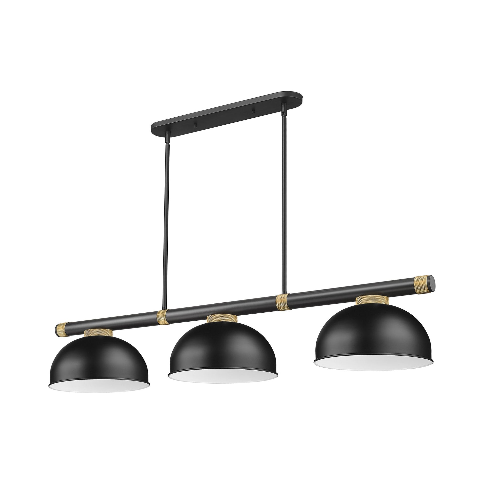 Vanguard Dome Steel Billiard Pendant Light in Detail.