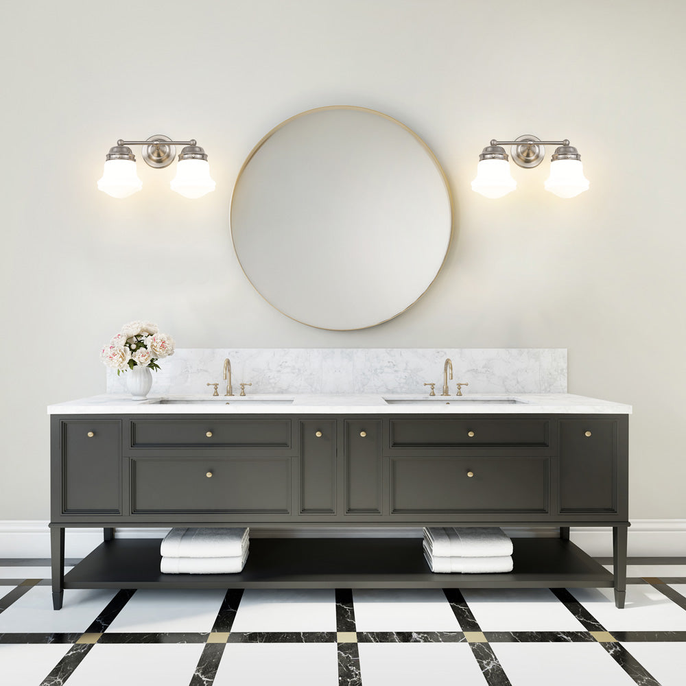 Vaughn Bath Vanity Light in bathroom.