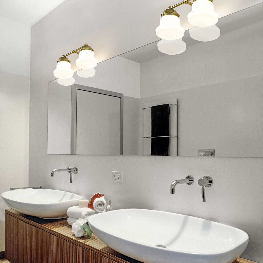 Vaughn Bath Vanity Light in bathroom.