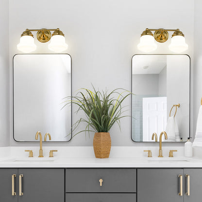 Vaughn Bath Vanity Light in bathroom.