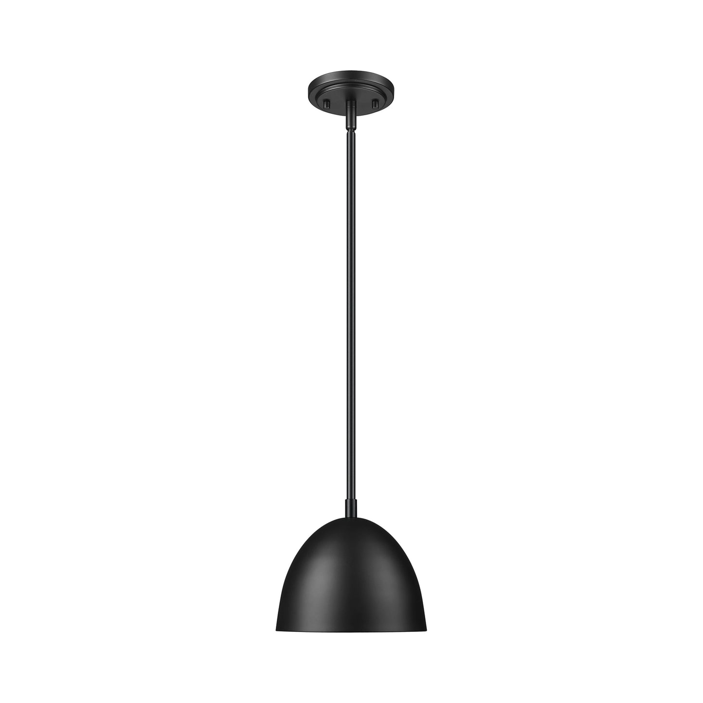 Vega Pendant Light in Matte Black (7.9-Inch).