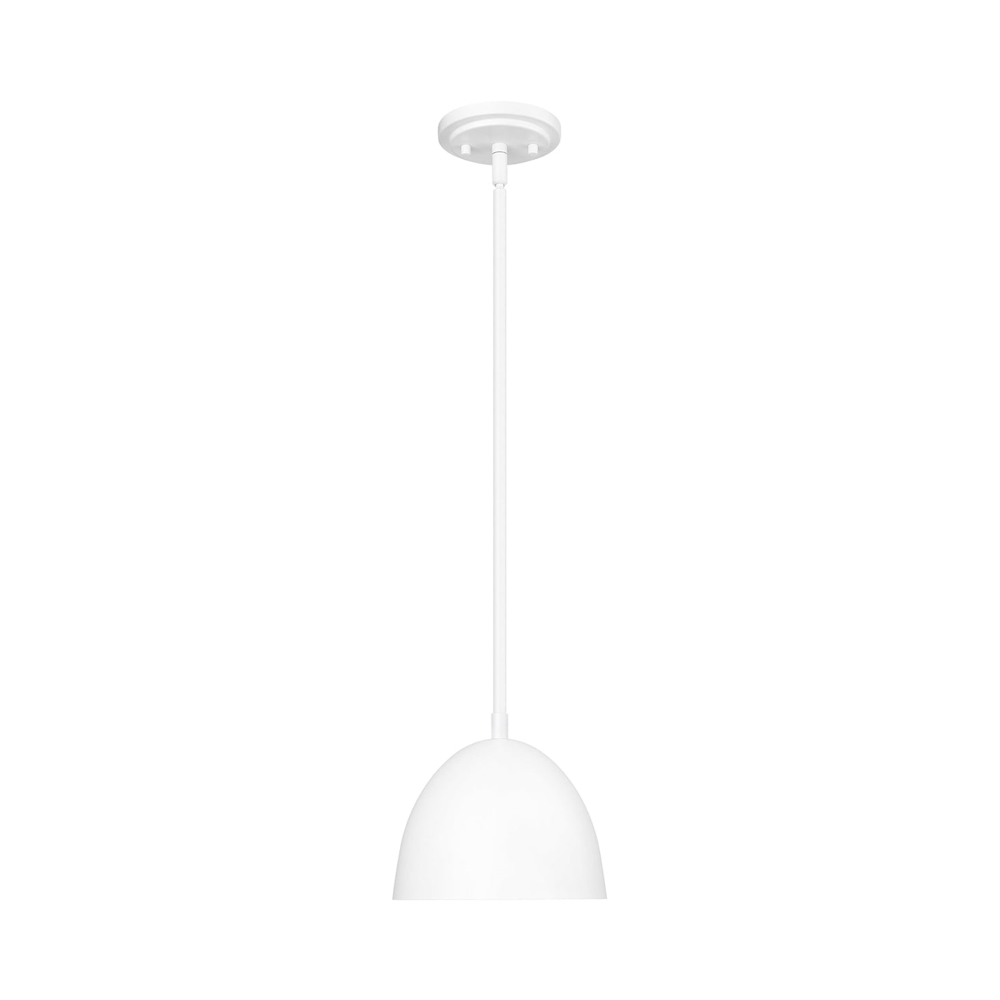 Vega Pendant Light in Matte White (7.9-Inch).
