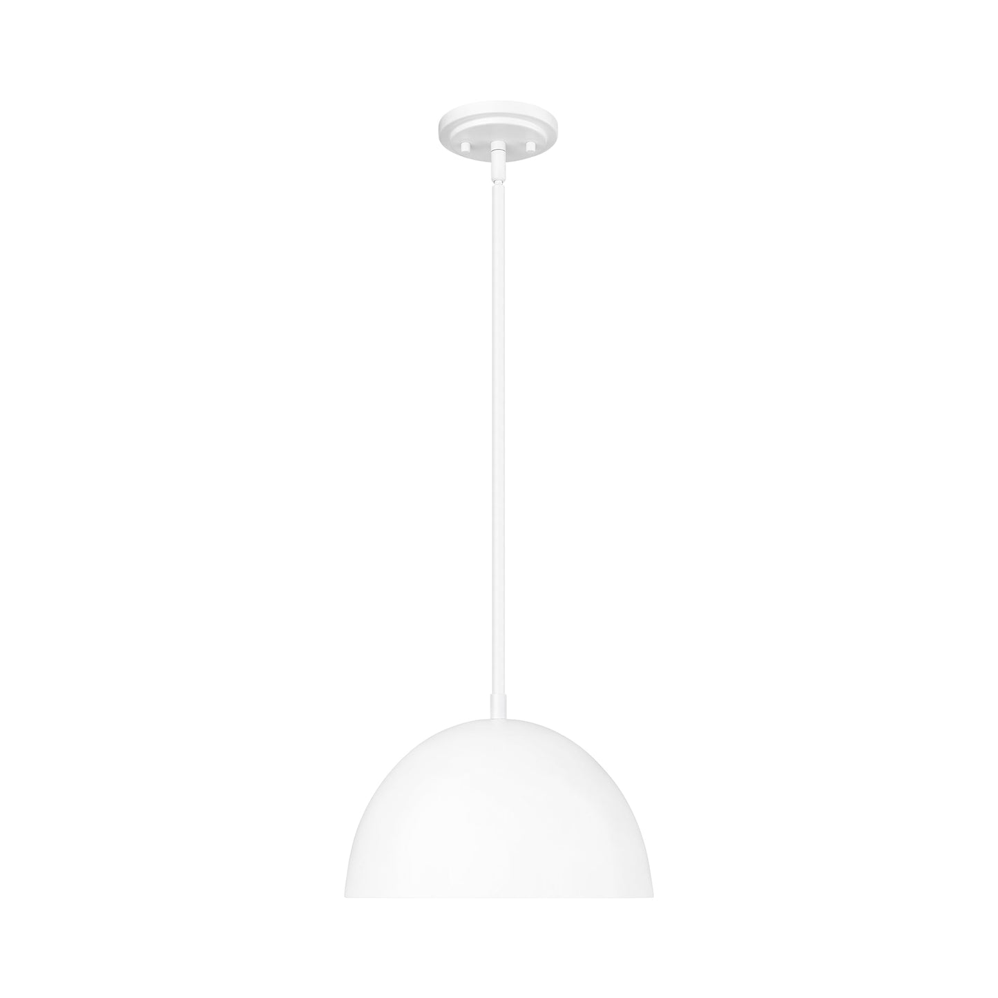 Vega Pendant Light in Matte White (11.8-Inch).