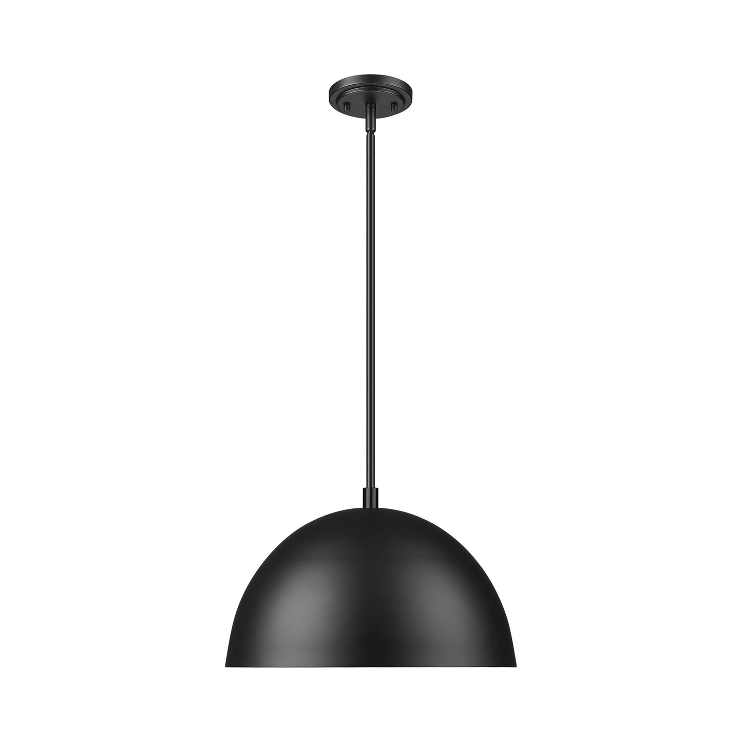 Vega Pendant Light in Matte Black (15.8-Inch).