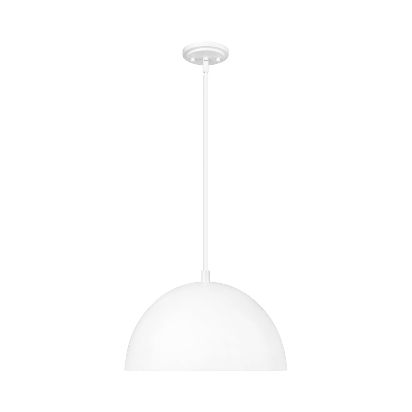 Vega Pendant Light in Matte White (15.8-Inch).