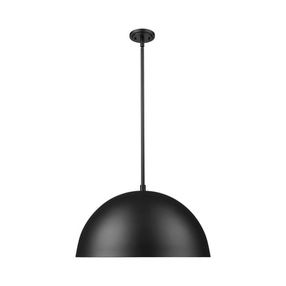Vega Pendant Light in Matte Black (23.6-Inch).