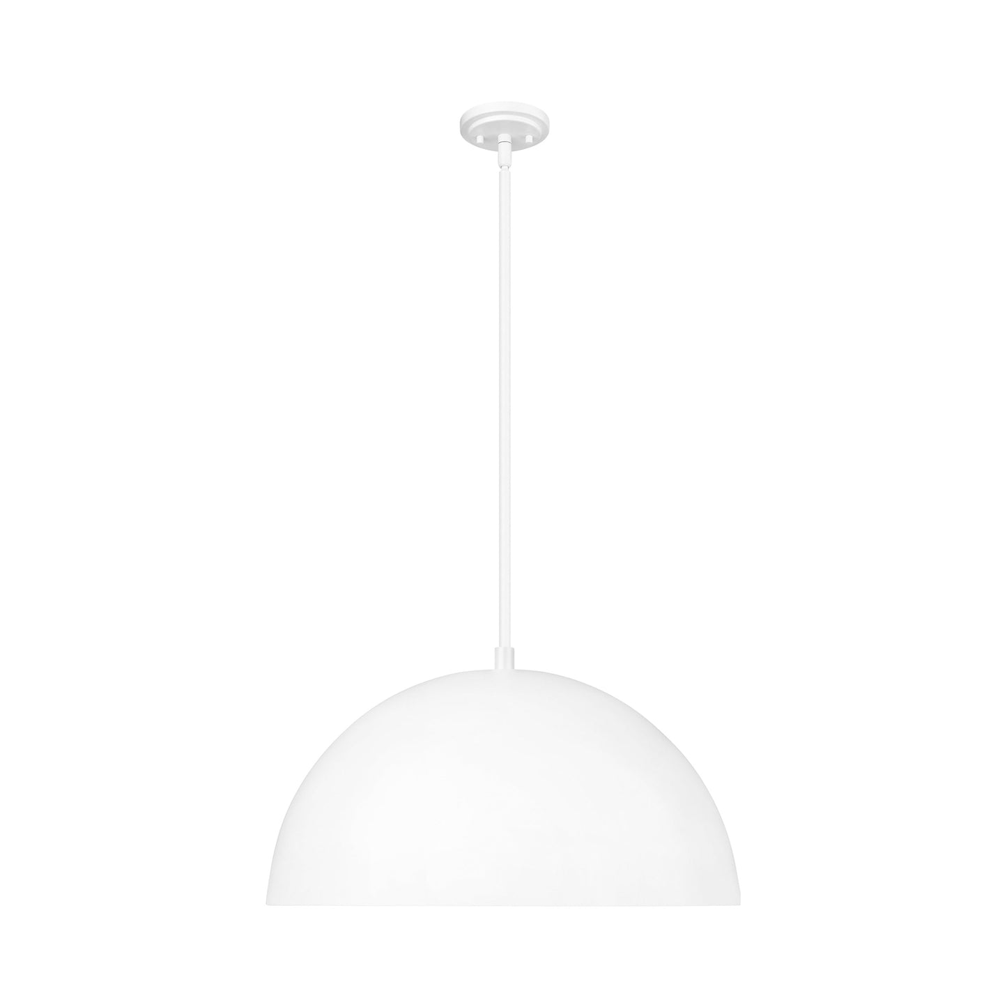 Vega Pendant Light in Matte White (23.6-Inch).
