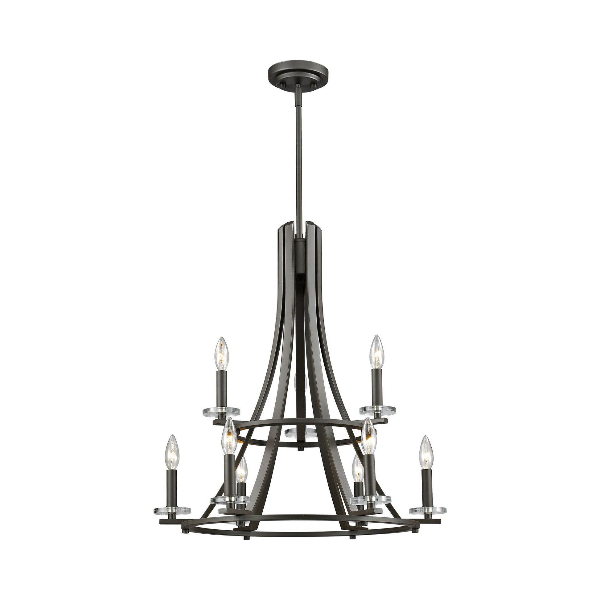 Verona Chandelier in Bronze.