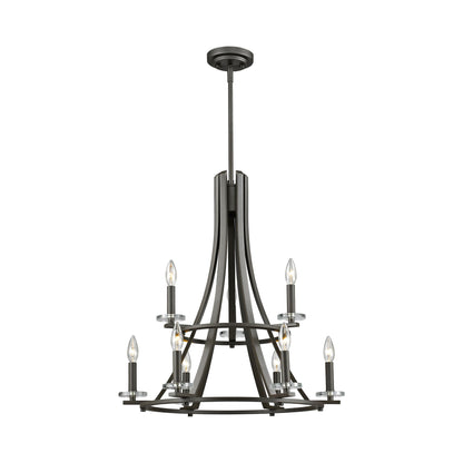Verona Chandelier in Bronze.