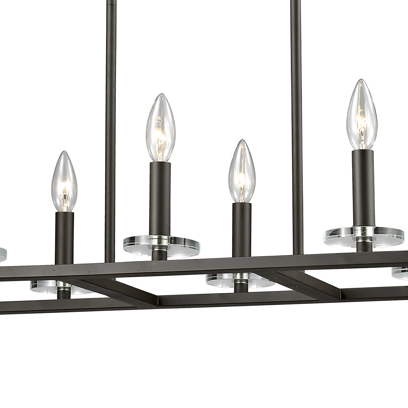Verona Linear Chandelier in Detail.