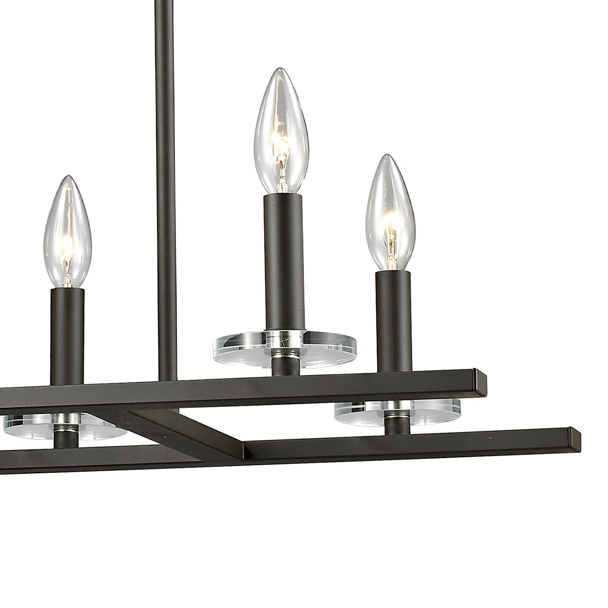 Verona Linear Chandelier in Detail.