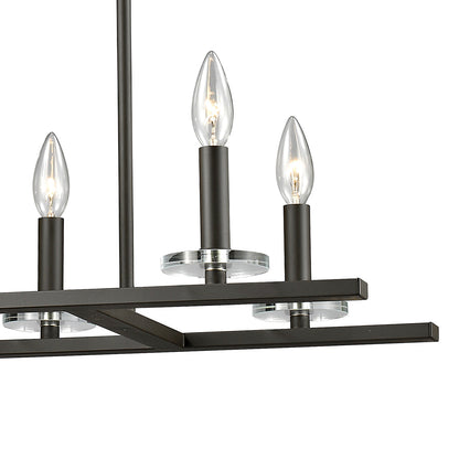 Verona Linear Chandelier in Detail.