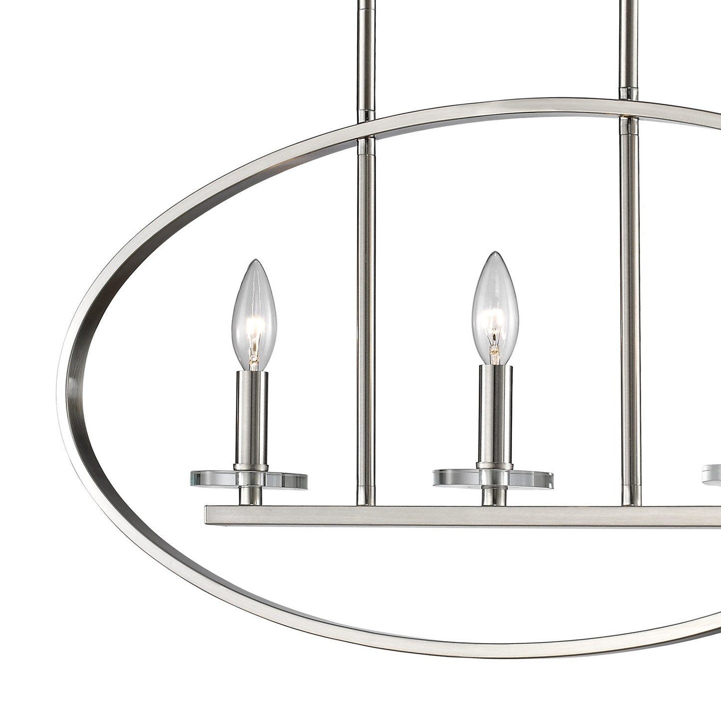 Verona Oval Linear Chandelier in Detail.