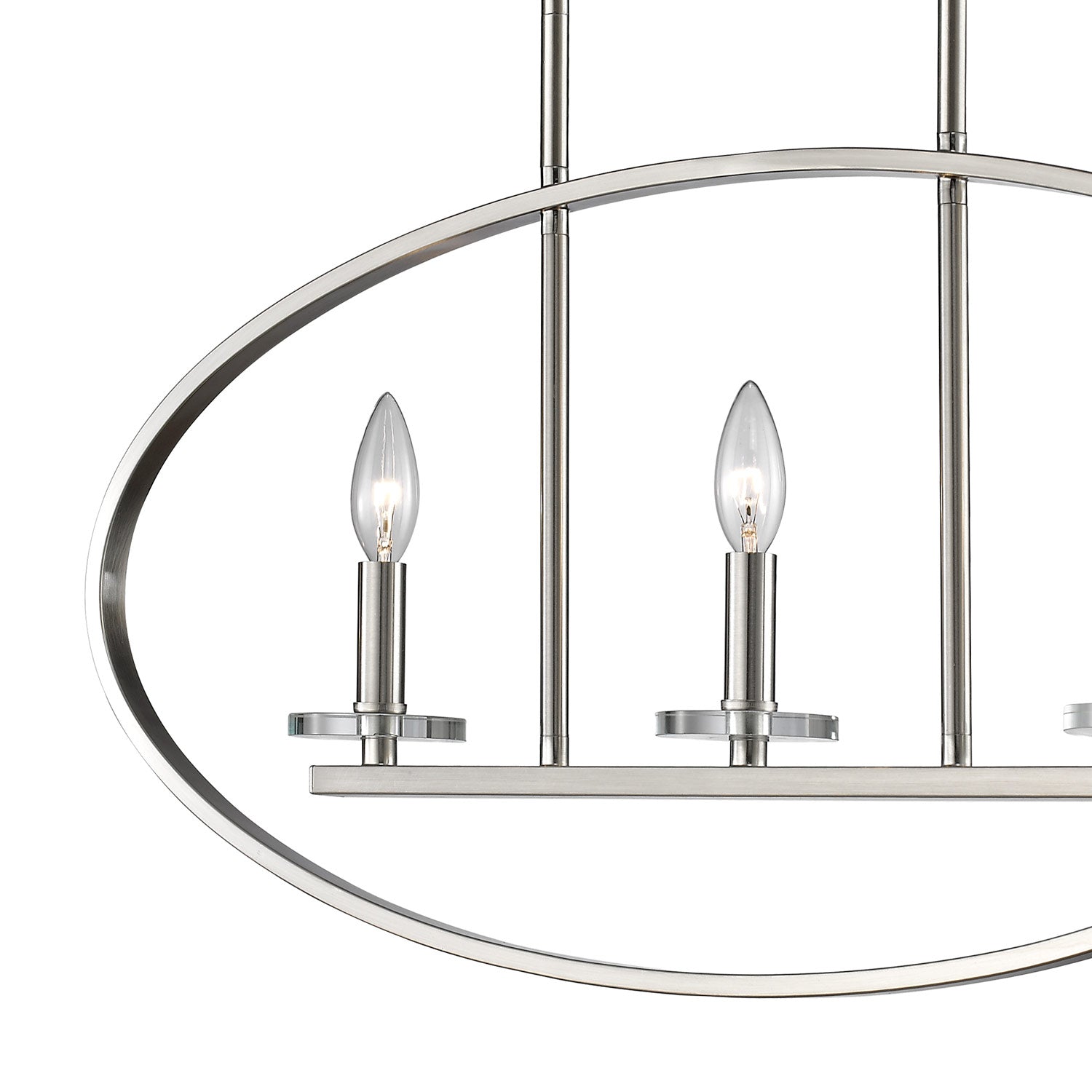 Verona Oval Linear Chandelier in Detail.