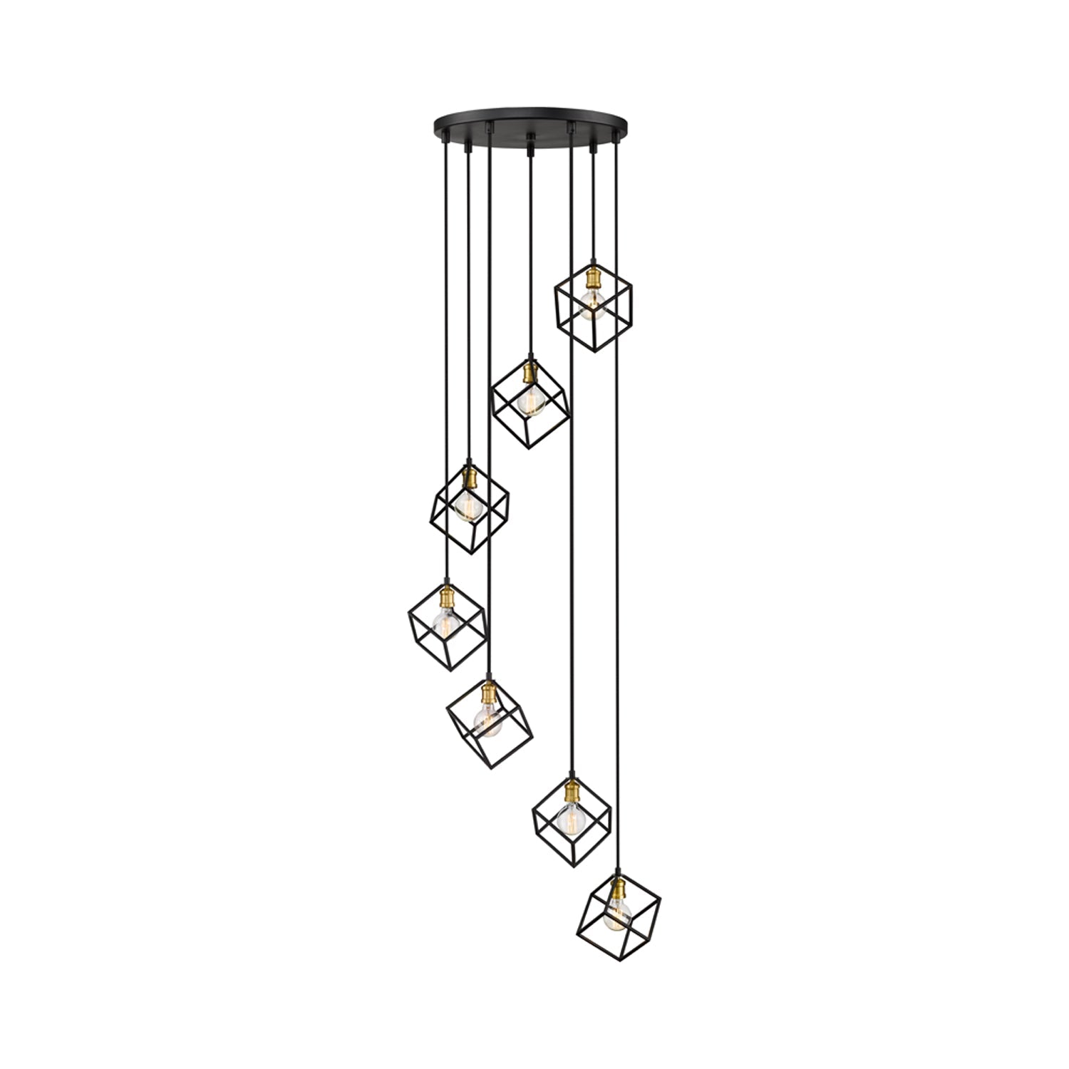 Vertical Chandelier in Detail.