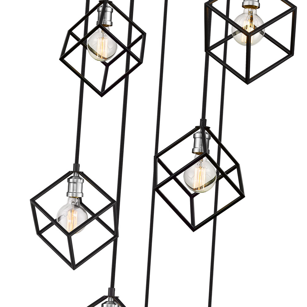Vertical Chandelier in Detail.