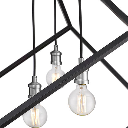 Vertical Cube Chandelier in Detail.