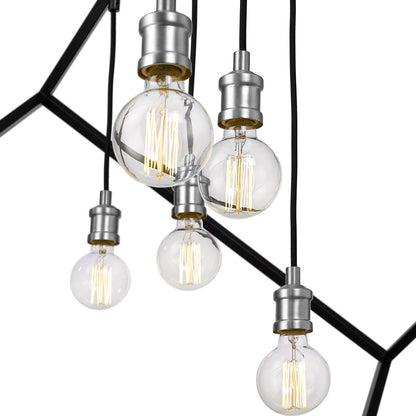 Vertical Cube Chandelier in Detail.