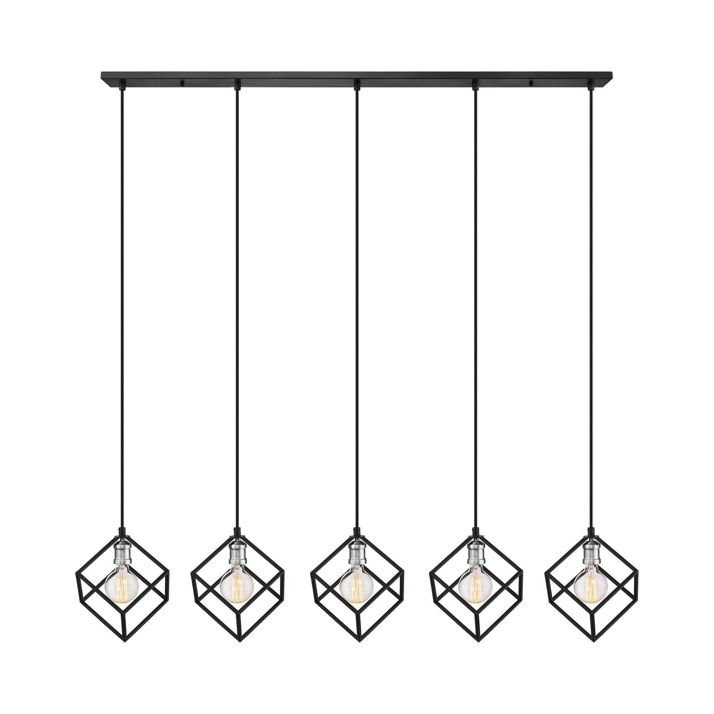 Vertical Linear Chandelier in Detail.