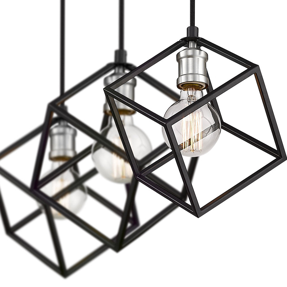 Vertical Linear Chandelier in Detail.