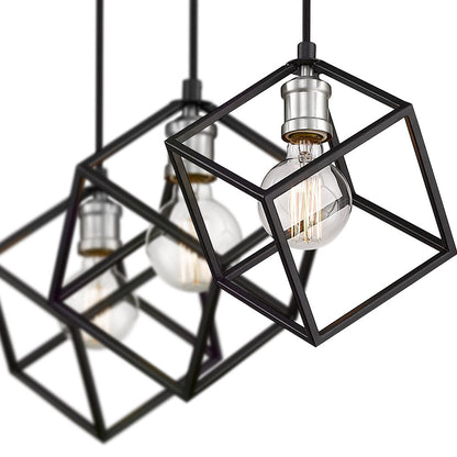 Vertical Linear Chandelier in Detail.