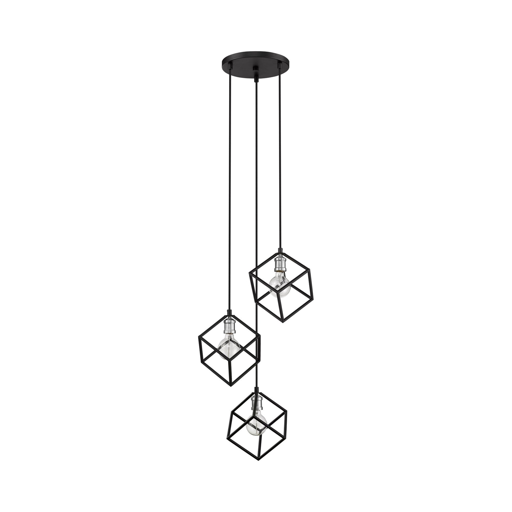 Vertical Multi Light Chandelier.