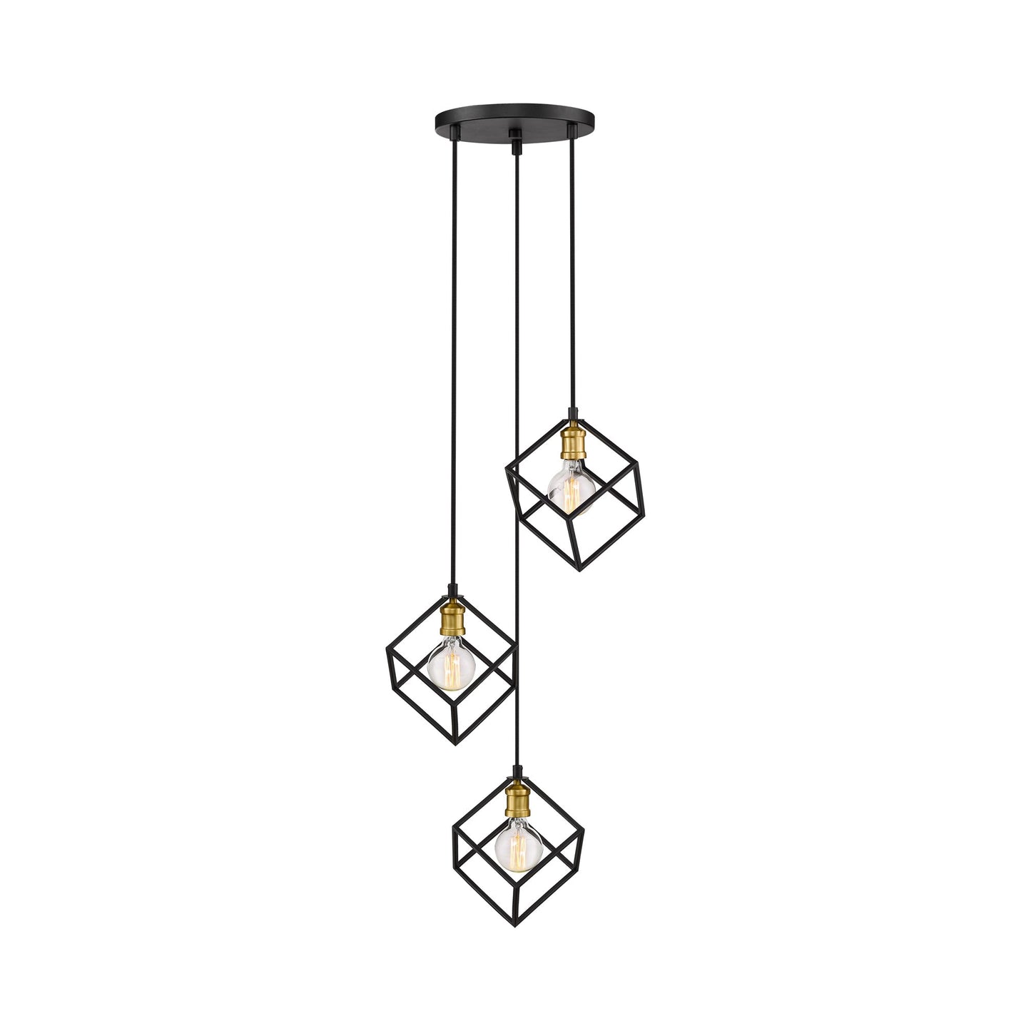 Vertical Multi Light Chandelier in Detail.