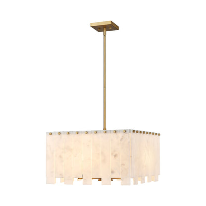 Viviana Chandelier in Rubbed Brass (19.75-Inch).