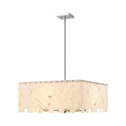Viviana Chandelier in Polished Nickel (26-Inch).