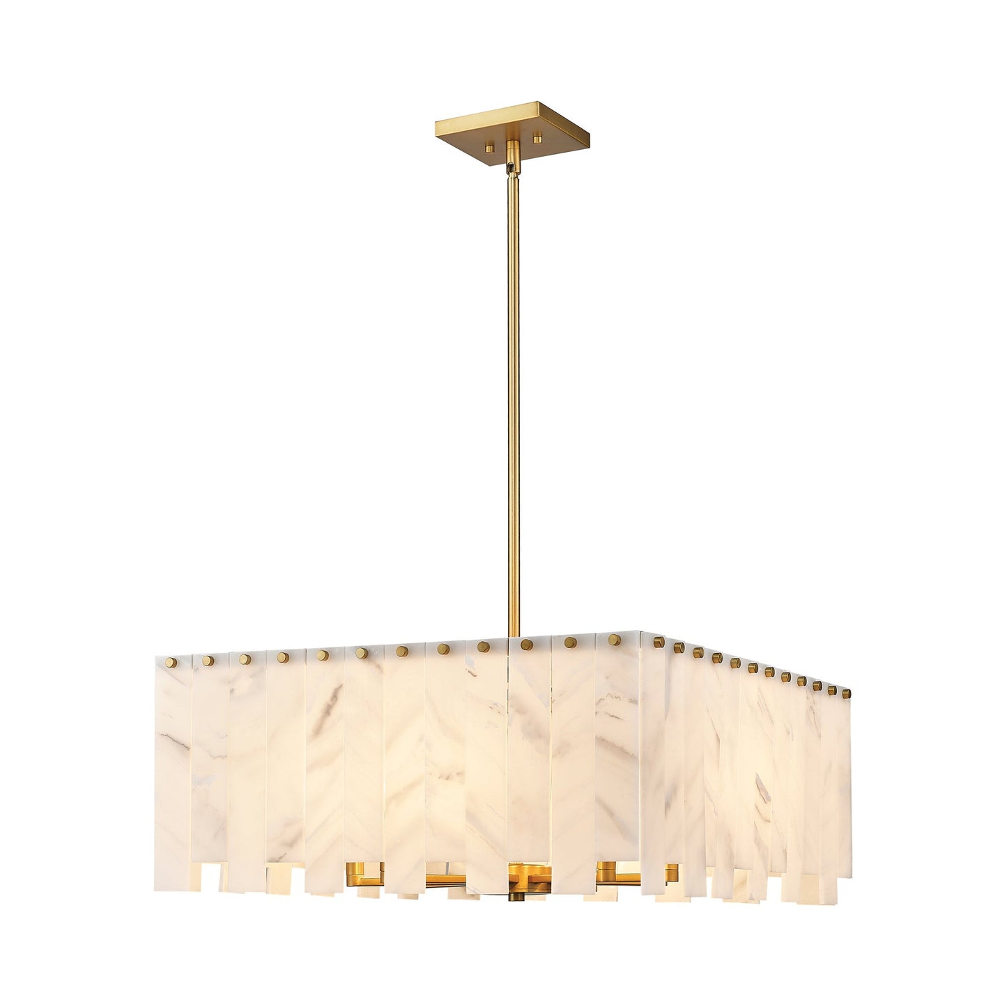 Viviana Chandelier in Rubbed Brass (26-Inch).